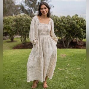 NWT Neuflora Angela Dress in Cream Floral